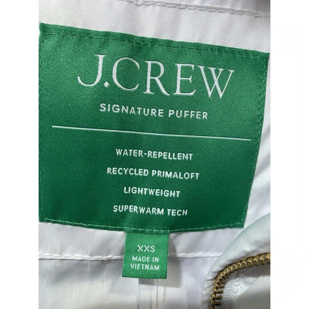 J.Crew Chateau Puffer Parka Primaloft Signature Puffer Water Repellent XXS NEW - Picture 4 of 16